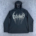 Breathe Divinity Mens Large Black White Sweatshirt Slim Fit Hoodie