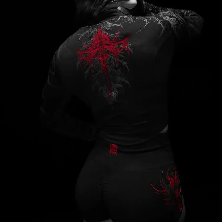 Breathe Divinity Void Tech™ Cathedral Shorts [BLACK/RED]